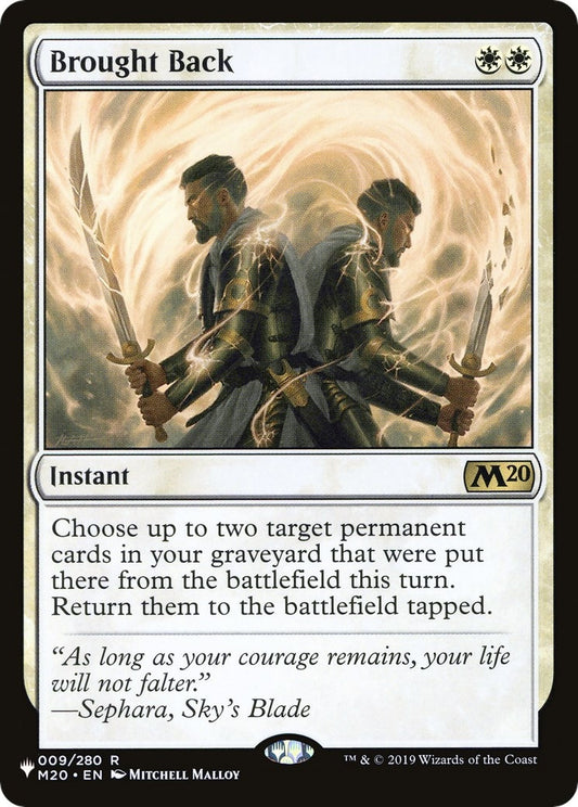 Brought Back (009/280) (LIST)