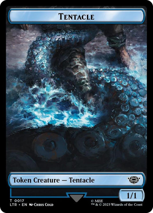Tentacle // Food (0022) Double-Sided Token (Surge Foil) (17 // 22) (LTR)