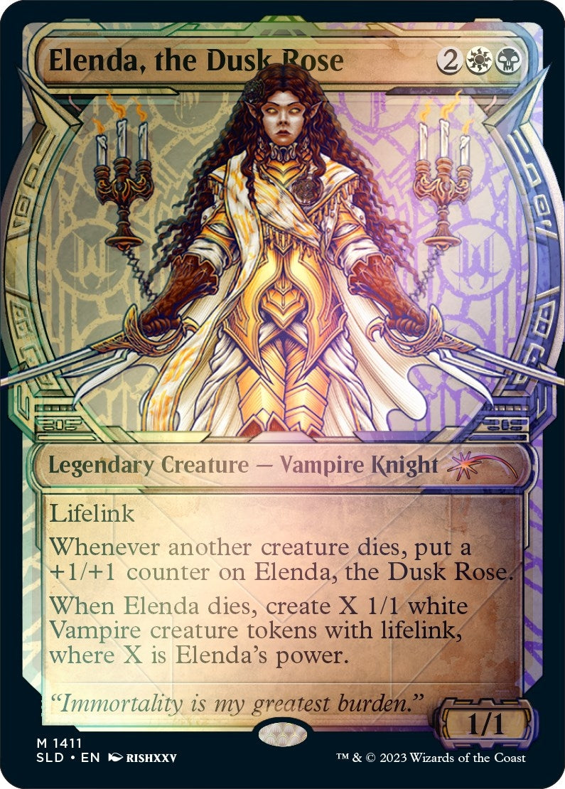 Elenda, the Dusk Rose (Rainbow Foil) (1411) (SLD)