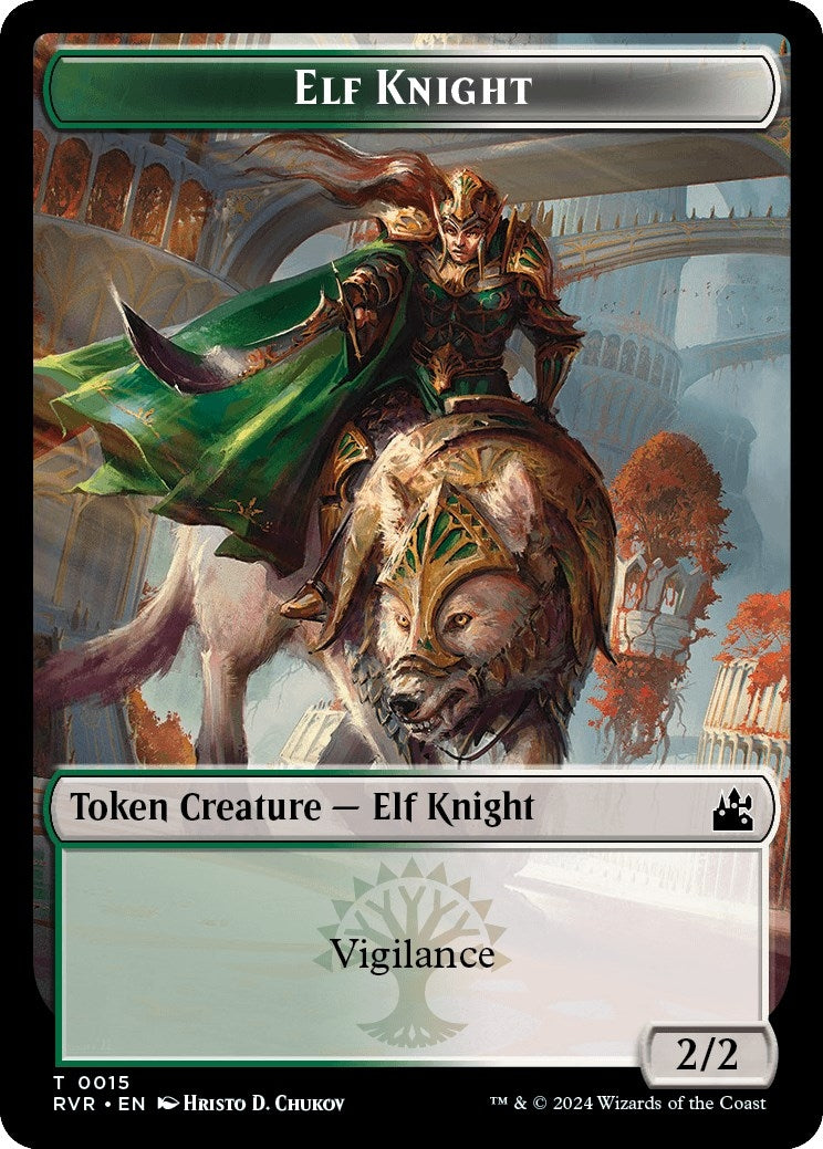 Elf Knight // Sphinx Double-Sided Token (15 // 17) (RVR)