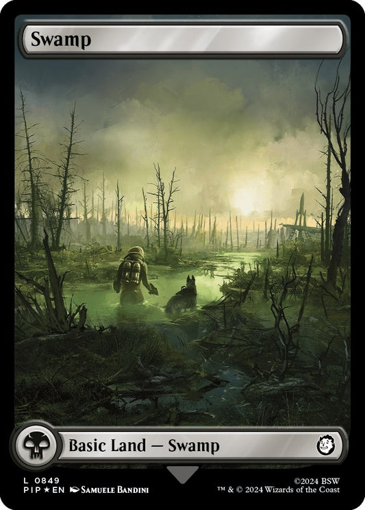 Swamp (0849) (Surge Foil) (849) (PIP)