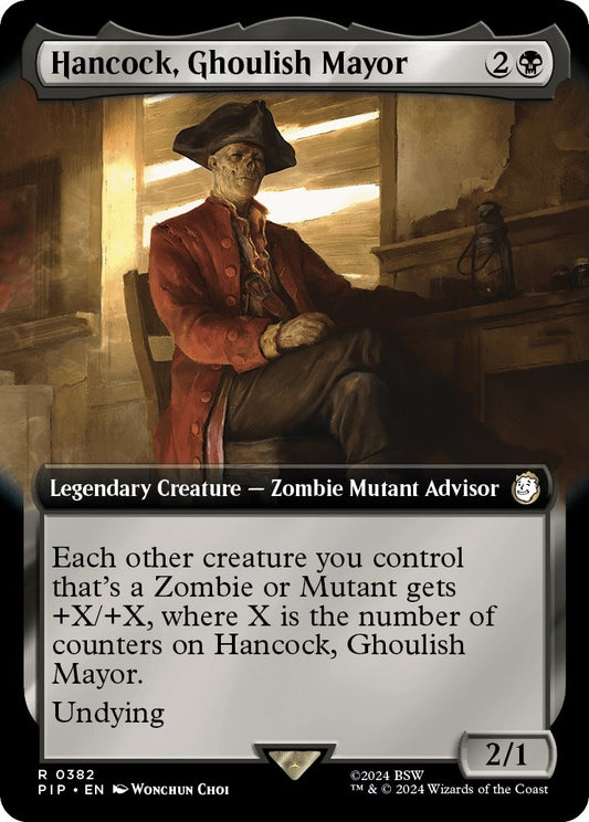 Hancock, Ghoulish Mayor (Extended Art) (382) (PIP)