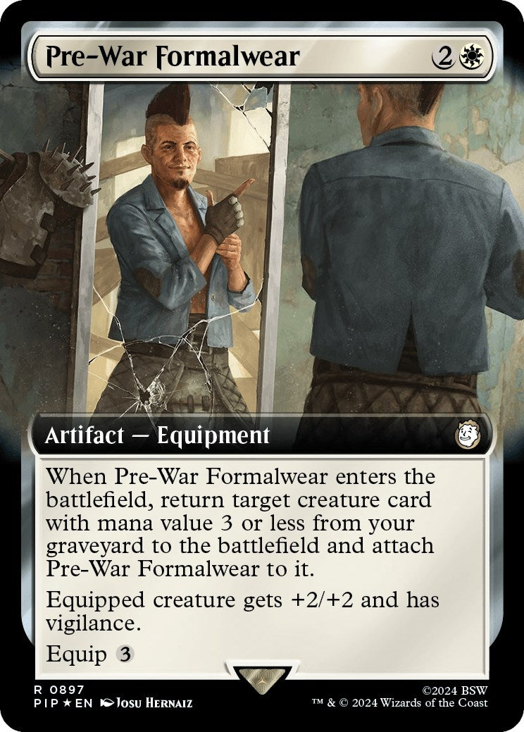 Pre-War Formalwear (Extended Art) (Surge Foil) (897) (PIP)