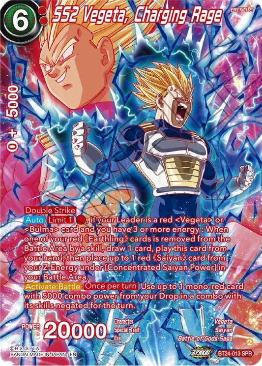 SS2 Vegeta, Charging Rage (SPR) (BT24-013) (BT24)