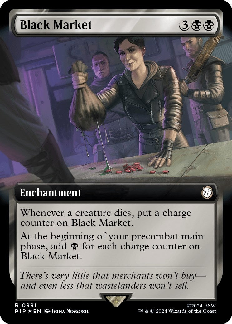 Black Market (Extended Art) (Surge Foil) (991) (PIP)