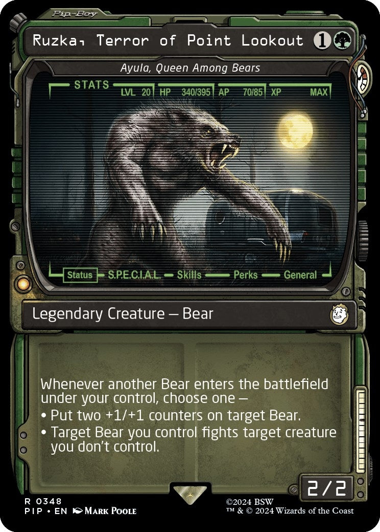 Ruzka, Terror of Point Lookout - Ayula, Queen Among Bears (Showcase) (348) (PIP)