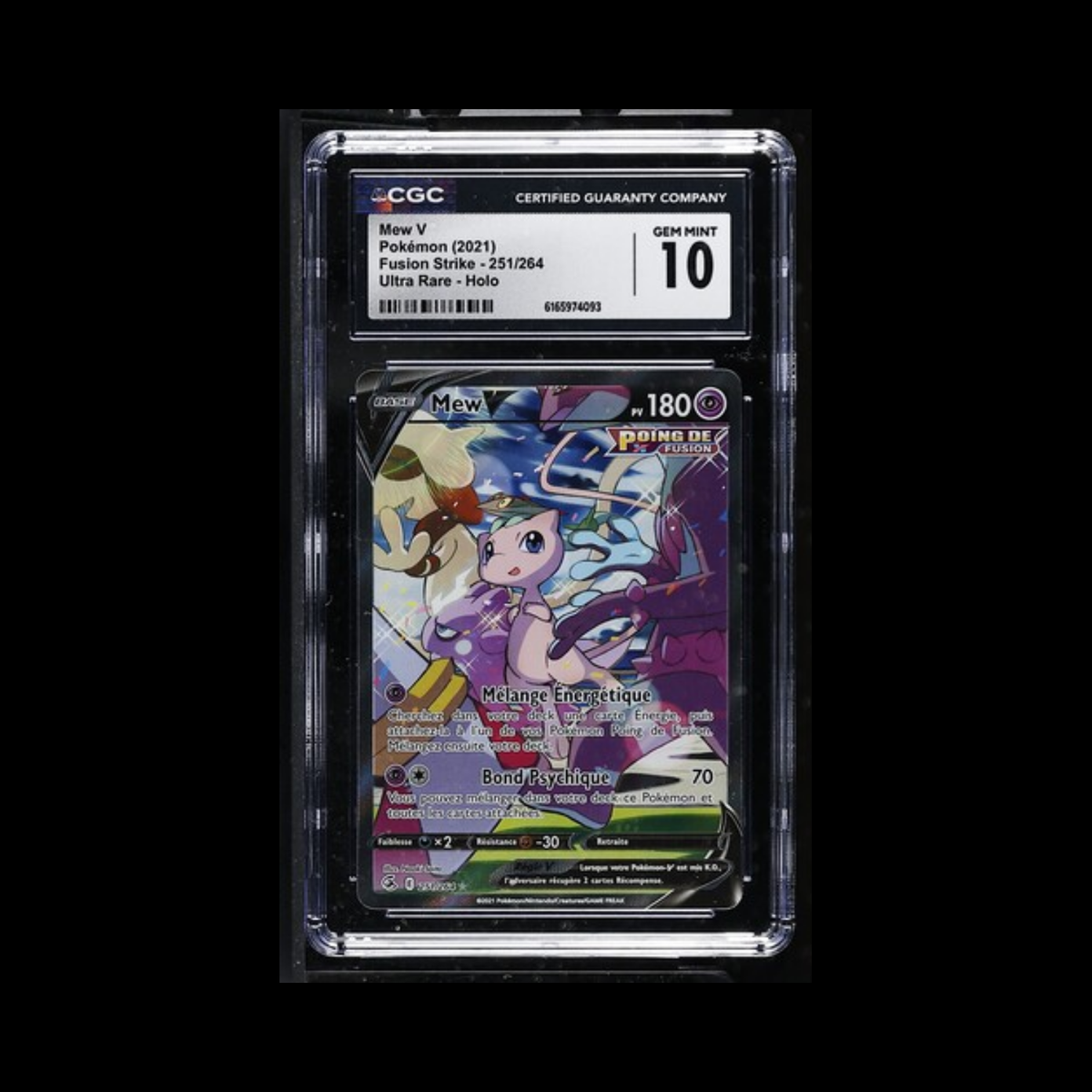 Pokemon Slab FRENCH Mew V 251 CGC 10 Gem 2021