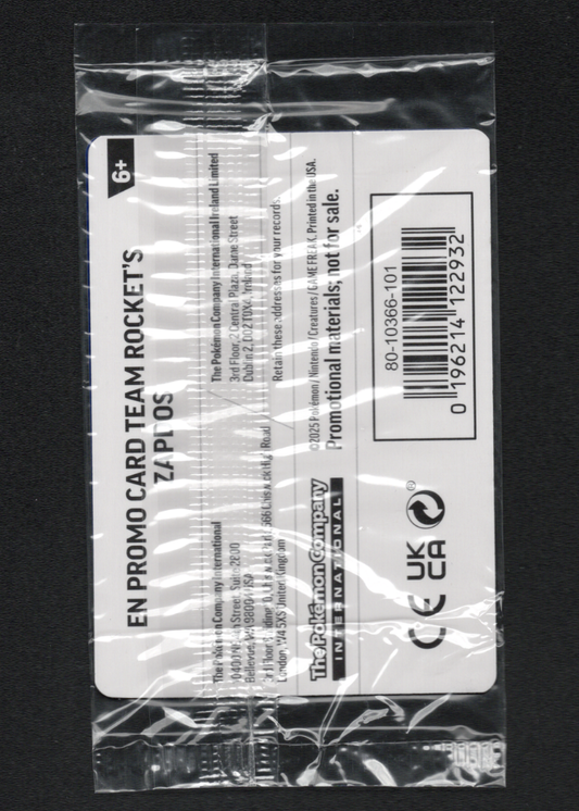 Team Rocket's Zapdos (Gamestop Exclusive) (070/182) (MCAP)