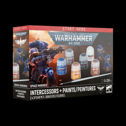 Warhammer 40K Space Marines: Intercessors + Paints
