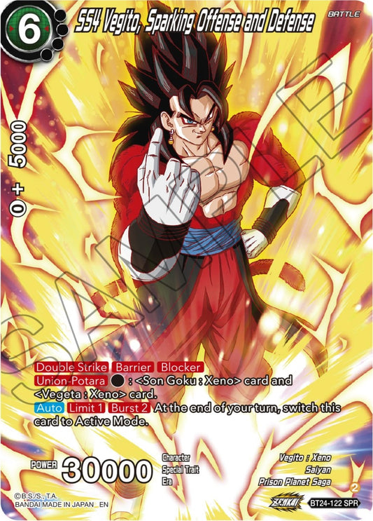SS4 Vegito, Sparking Offense and Defense (SPR) (BT24-122) (BT24)