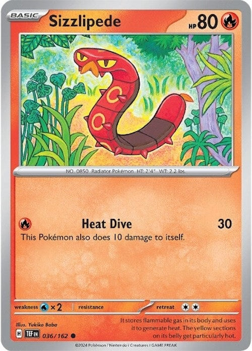 Sizzlipede (036/162) (TEF)