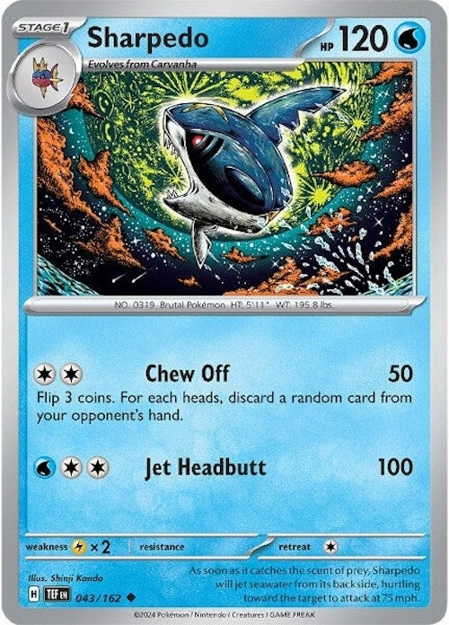 Sharpedo (043/162) (TEF)