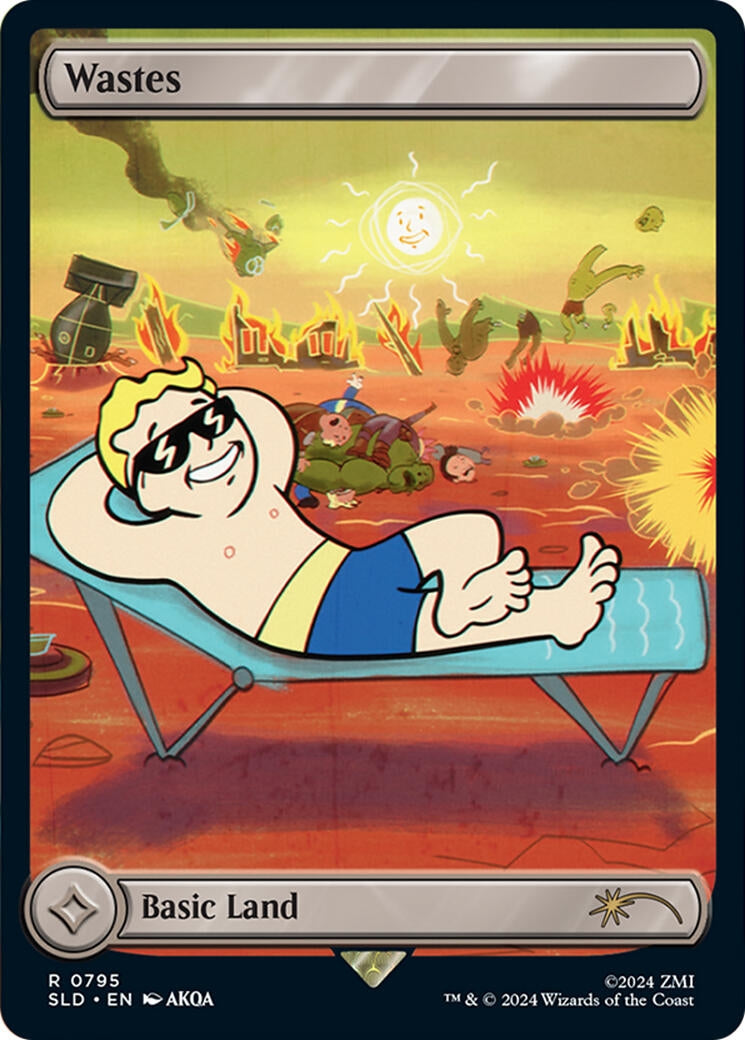 Wastes (795) - Full Art (Rainbow Foil) (795) (SLD)