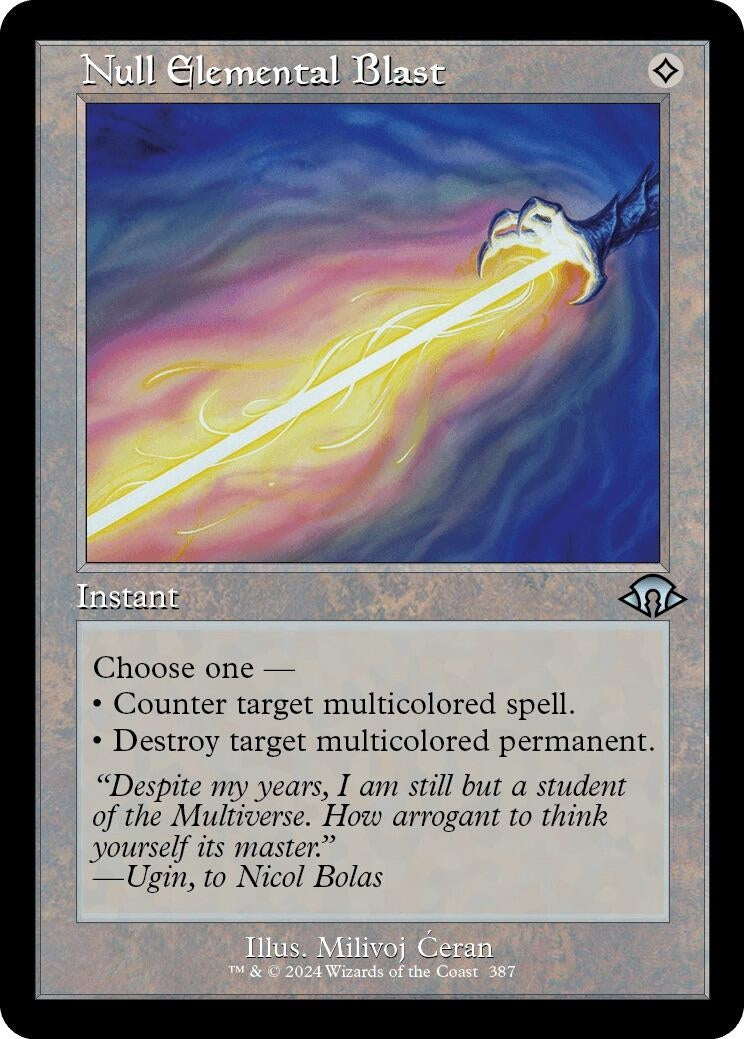 Null Elemental Blast (Retro Frame) (387) (MH3)
