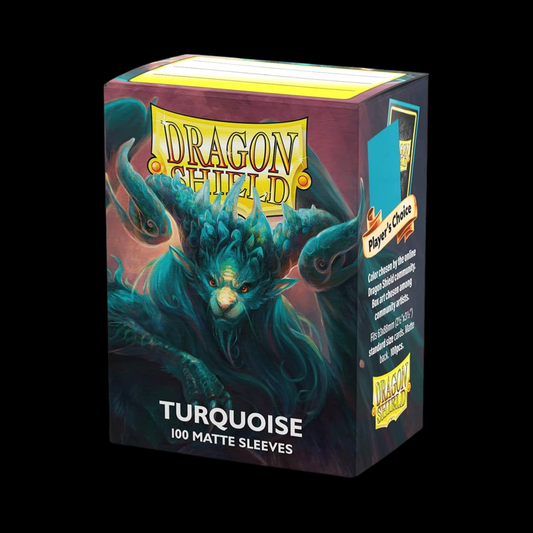 Dragon Shield Matte Turquoise Sleeves 100x
