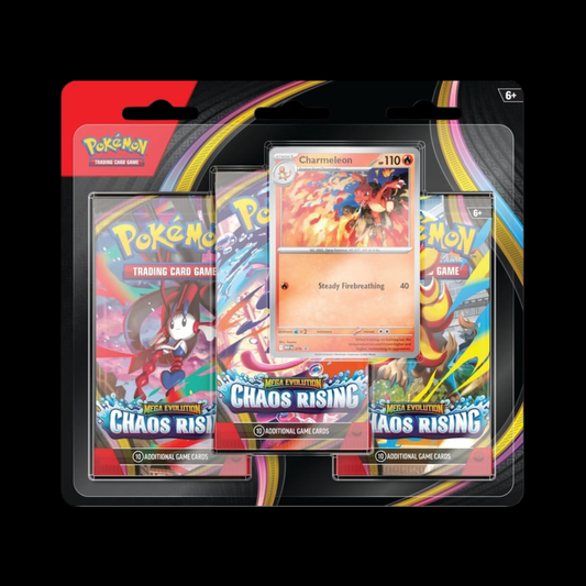 Pokemon Mega Evolution Chaos Rising 3 Pack Blister