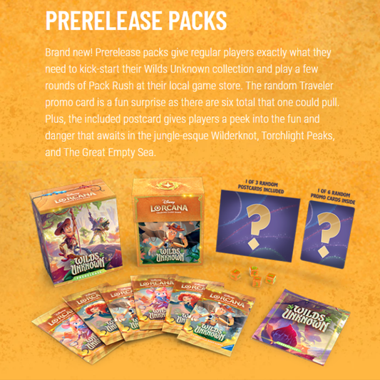 Disney Lorcana Wilds Unknown Prerelease Packs (Ships May 15th 2026)
