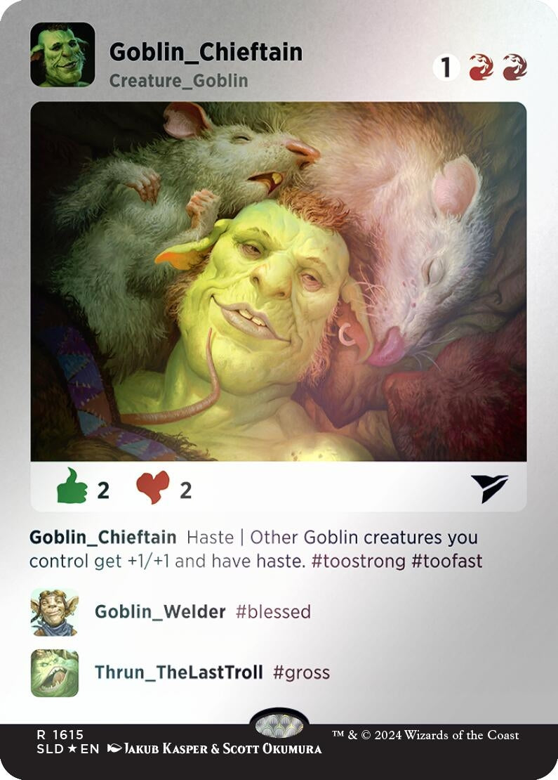 Goblin Chieftain (1615) (Rainbow Foil) (1615) (SLD)