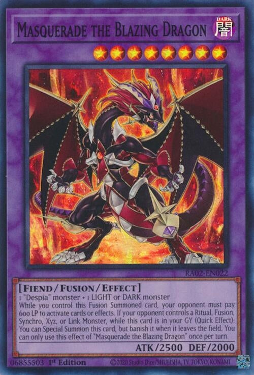 Masquerade the Blazing Dragon (RA02-EN022) (RA02)