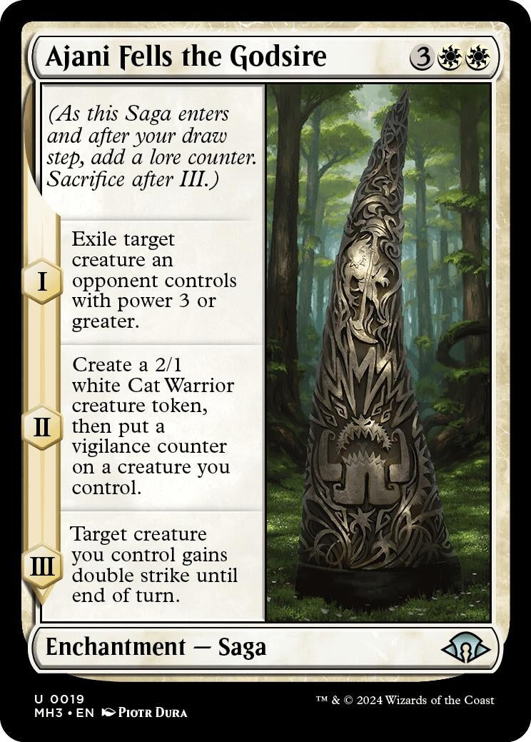 Ajani Fells the Godsire (19) (MH3)