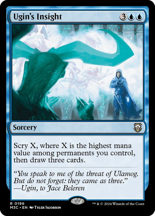 Ugin's Insight (Ripple Foil) (196) (M3C)