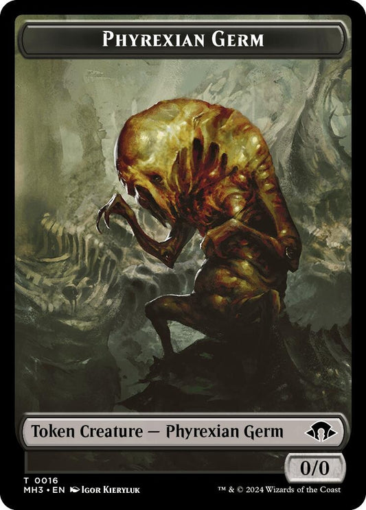 Phyrexian Germ // Cat Double-Sided Token (16 // 4) (MH3)