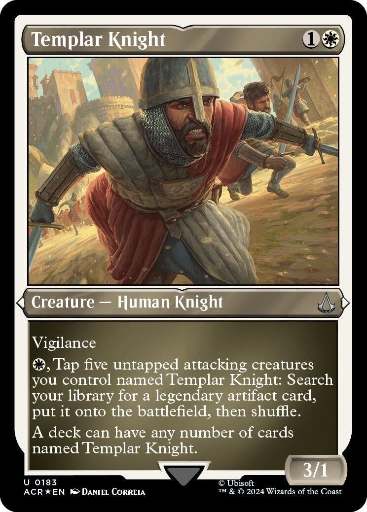 Templar Knight (Foil Etched) (183) (ACR)