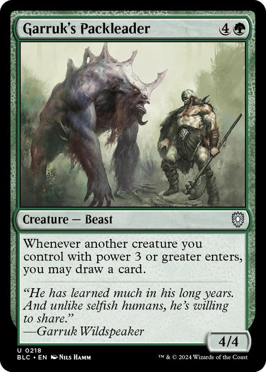 Garruk's Packleader (218) (BLC)