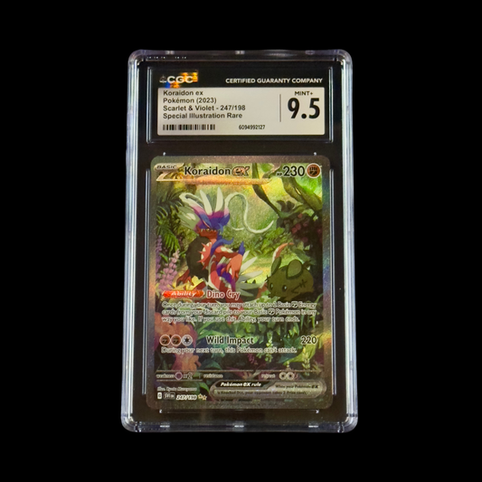 Pokemon Slab Koraidon Ex 247 CGC 9.5 Mint+ 2023