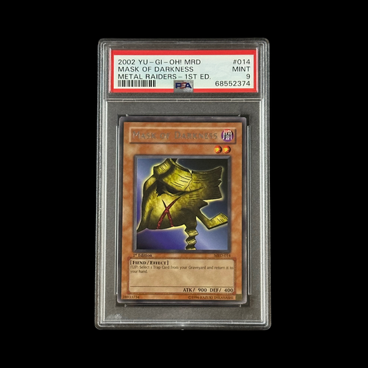 Yu-Gi-Oh! Slab Mask Of Darkness Metal Raiders 1st Edition MRD-014 PSA 9 Mint 2002