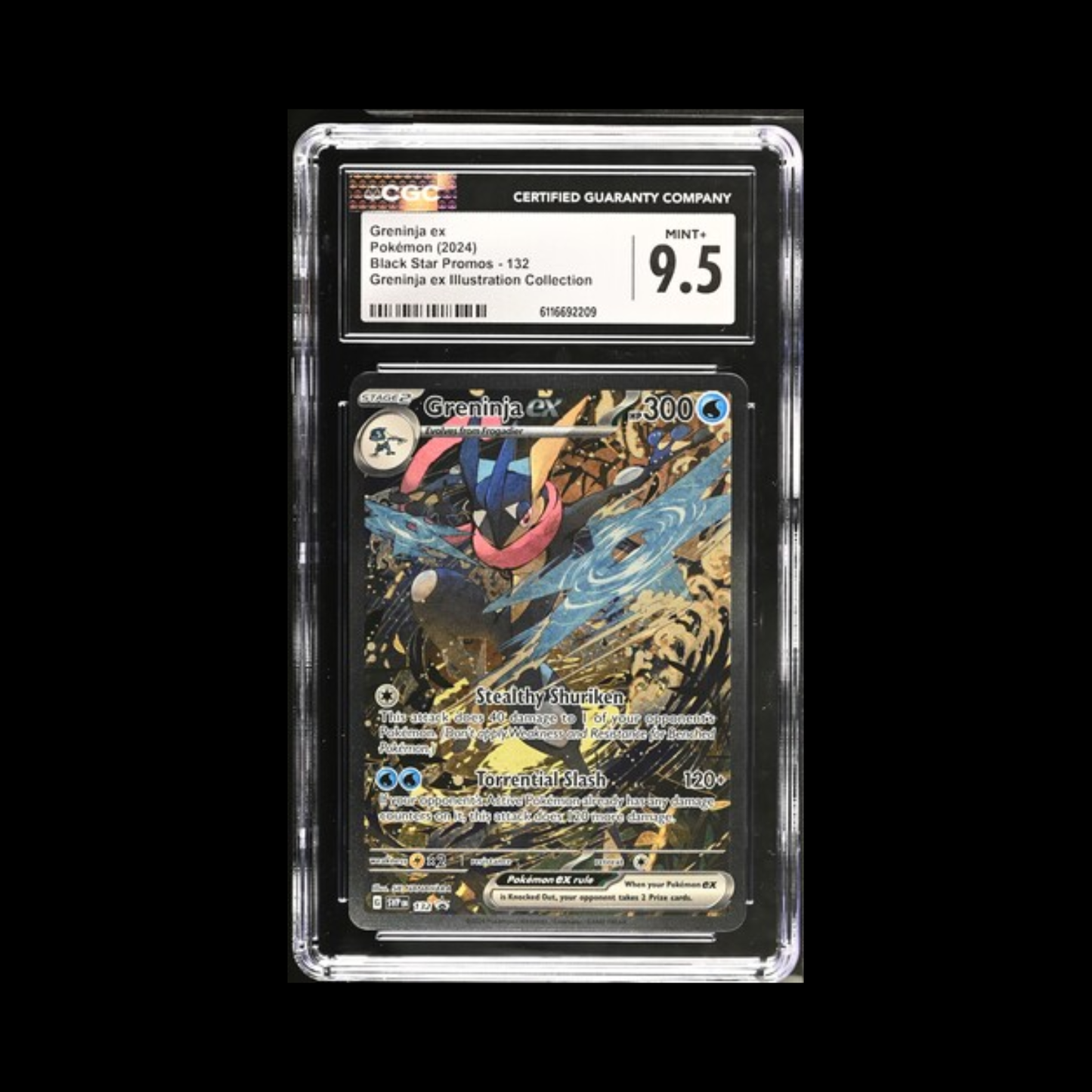 Pokemon Slab Greninja EX 132 CGC 9.5 Mint+ 2024