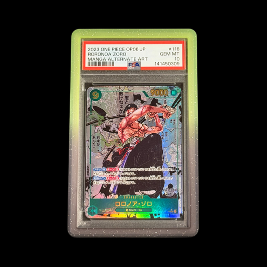 One Piece Slab JP Roronoa Zoro OP06-118 PSA 10 Gem 2023