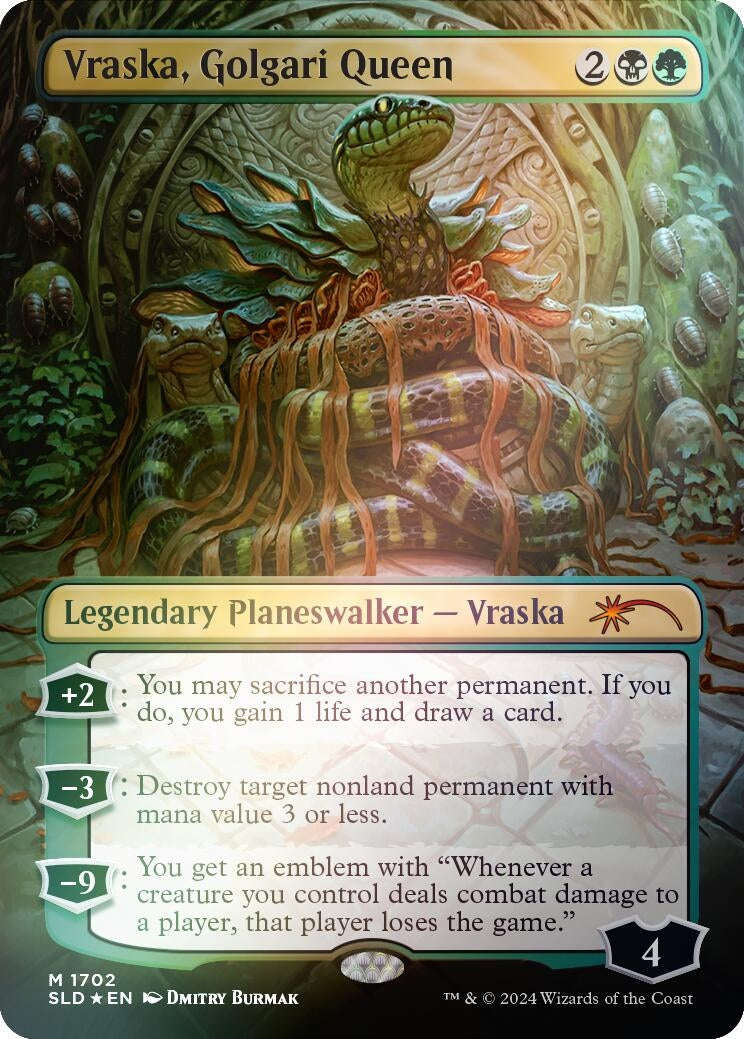 Vraska, Golgari Queen (1702) (Rainbow Foil) (1702) (SLD)