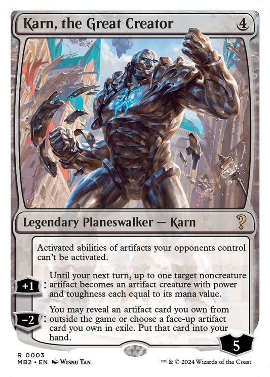 Karn, the Great Creator (White Border) (3) (MB2)