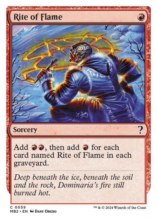 Rite of Flame (White Border) (59) (MB2)