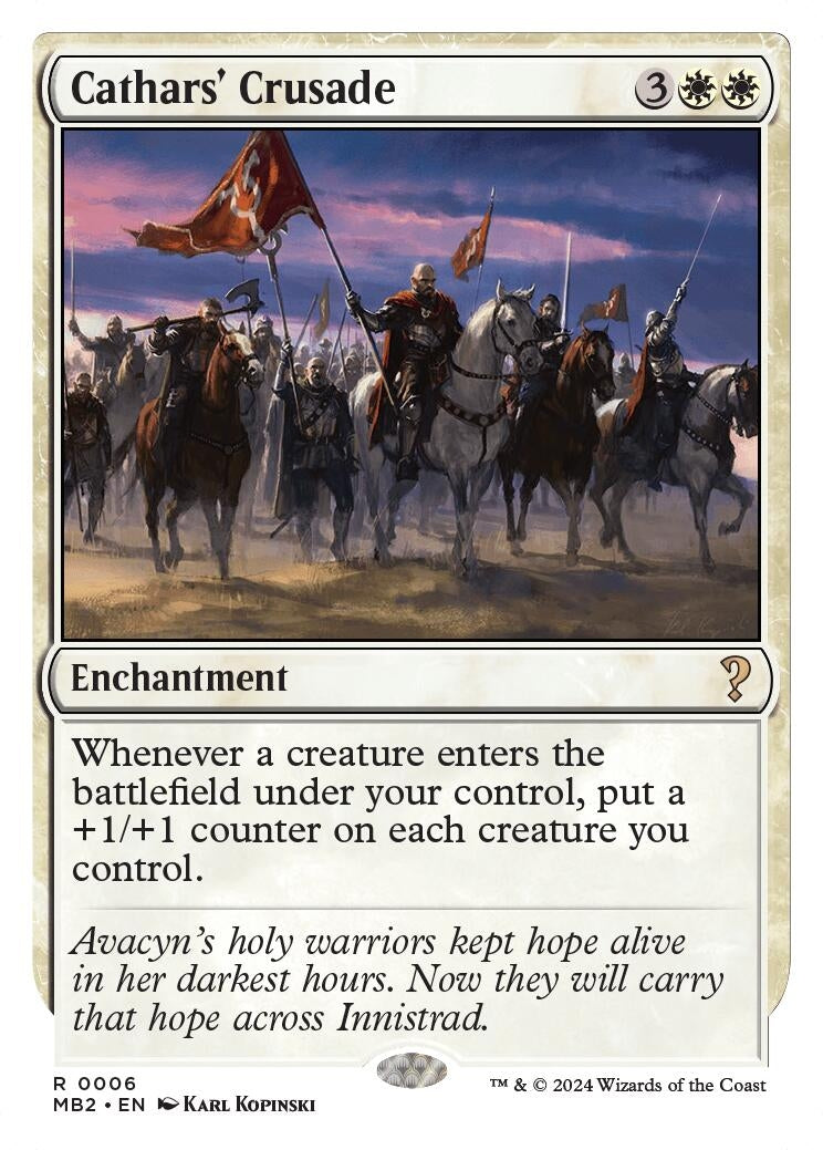 Cathars' Crusade (White Border) (6) (MB2)