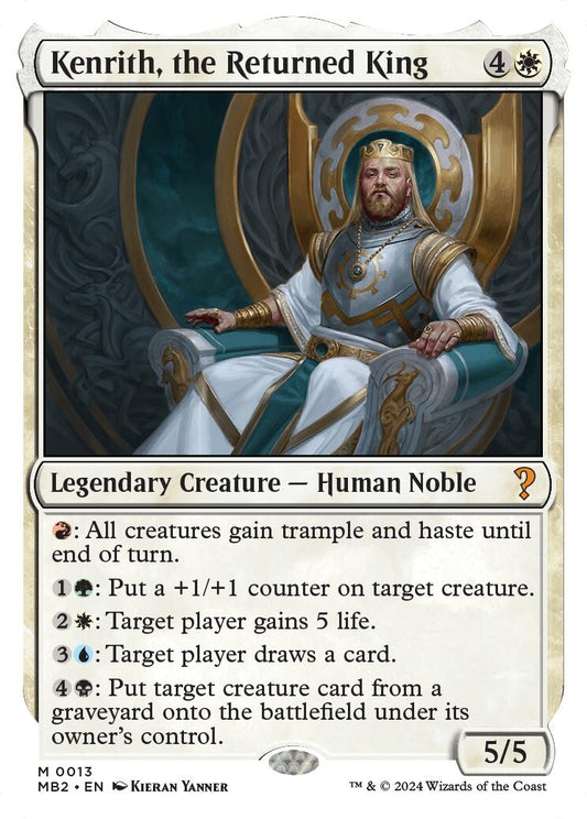 Kenrith, the Returned King (White Border) (13) (MB2)