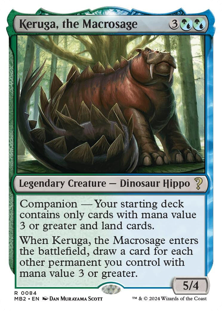 Keruga, the Macrosage (White Border) (84) (MB2)