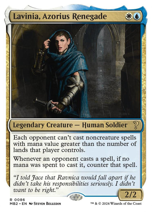 Lavinia, Azorius Renegade (White Border) (86) (MB2)