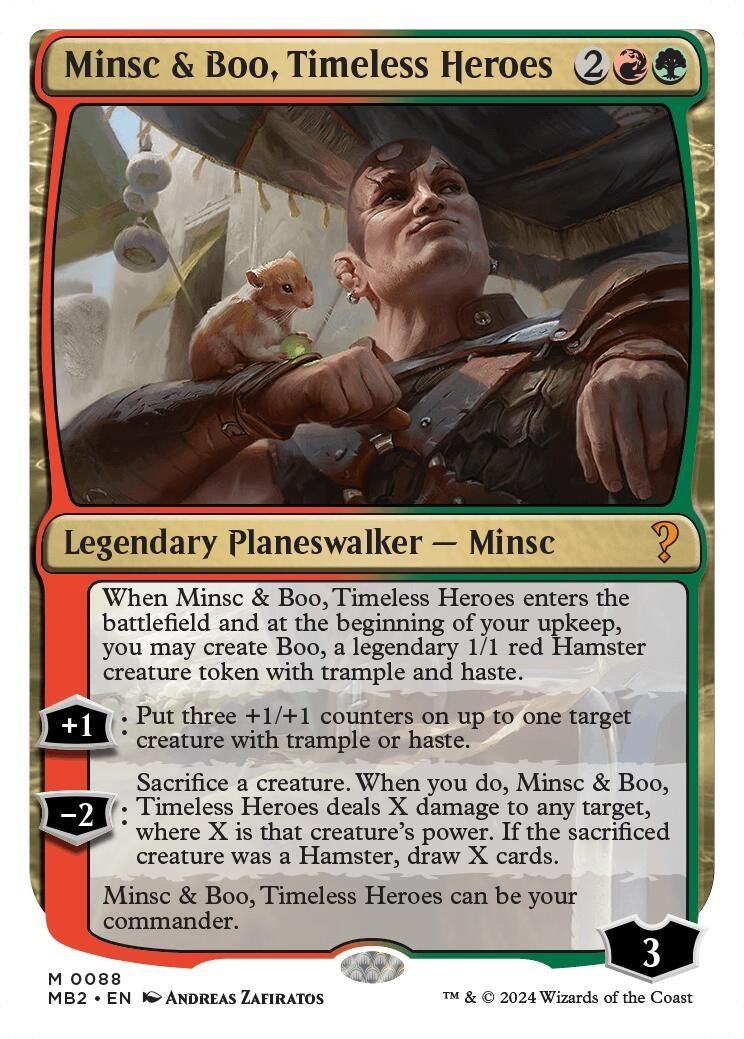 Minsc & Boo, Timeless Heroes (White Border) (88) (MB2)