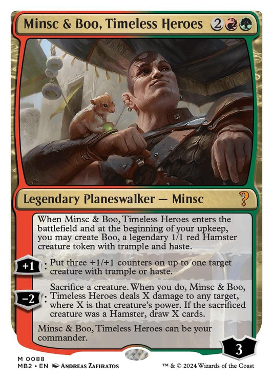 Minsc & Boo, Timeless Heroes (White Border) (88) (MB2)