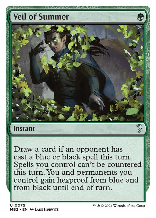 Veil of Summer (White Border) (75) (MB2)