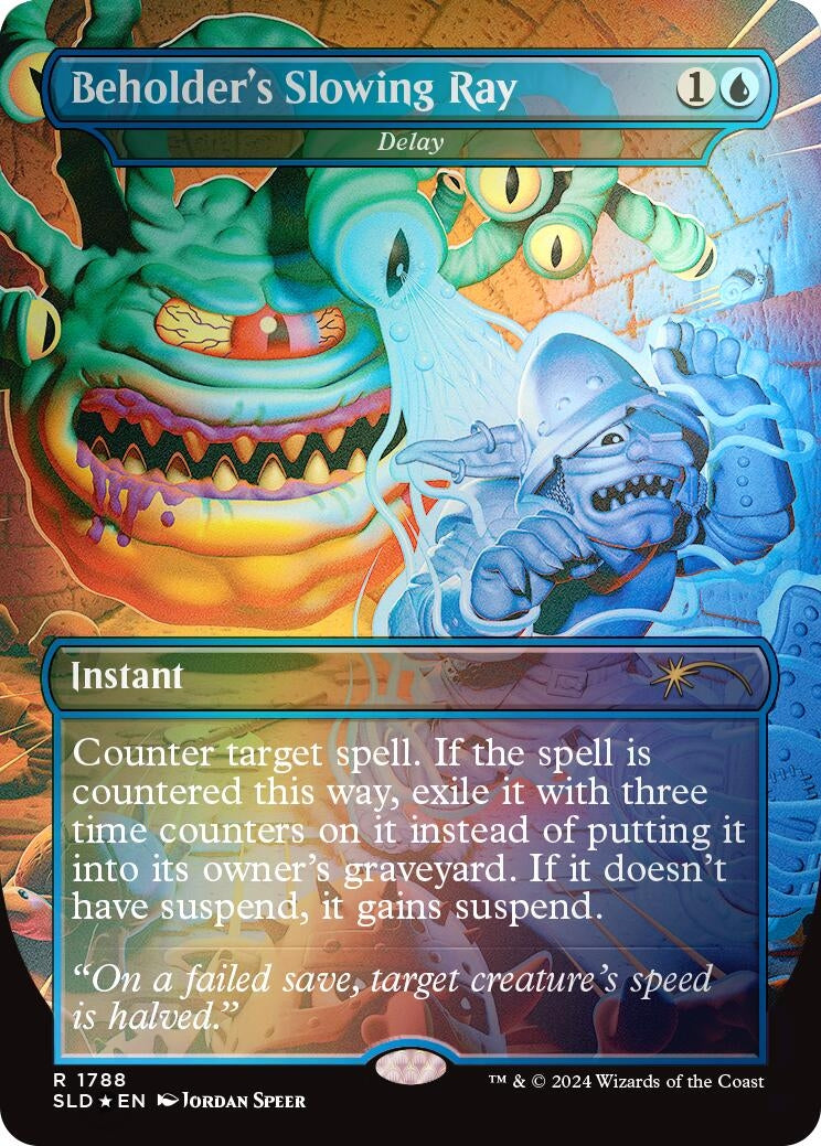 Beholder's Slowing Ray - Delay (Rainbow Foil) (1788) (SLD)