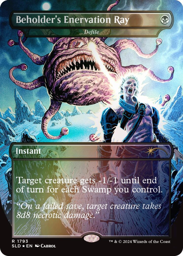 Beholder's Enervation Ray - Defile (Rainbow Foil) (1793) (SLD)