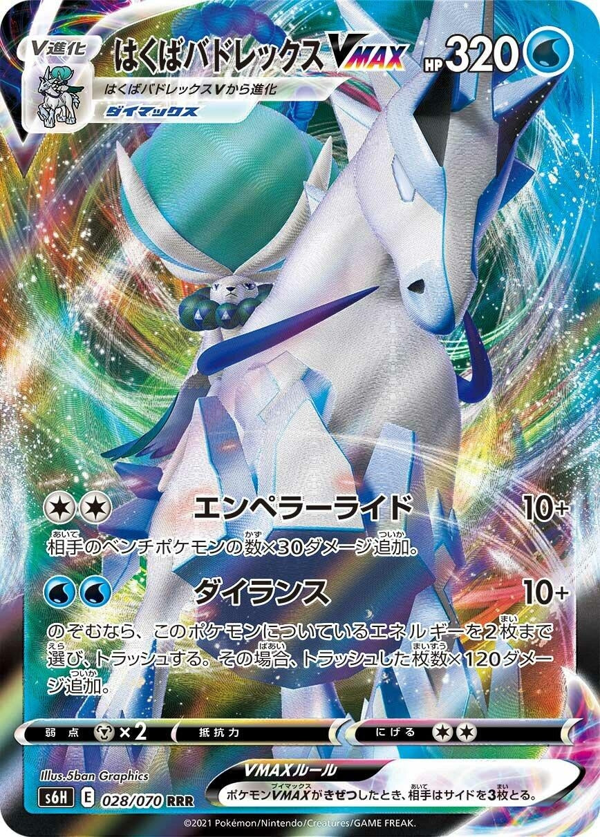 Ice Rider Calyrex VMAX (028/070) (S6H)