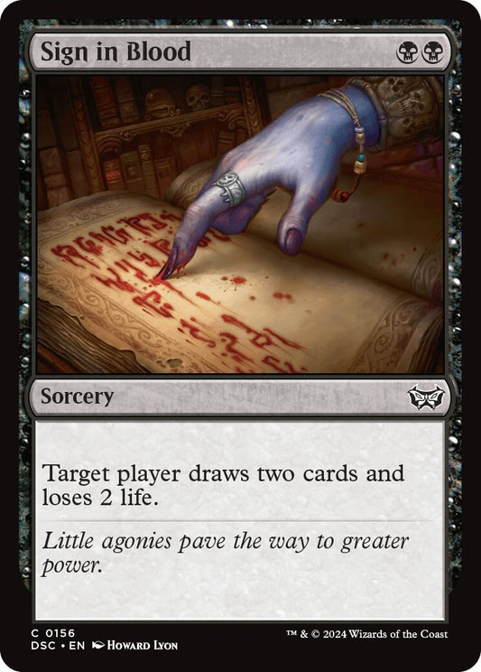 Sign in Blood (156) (DSC)