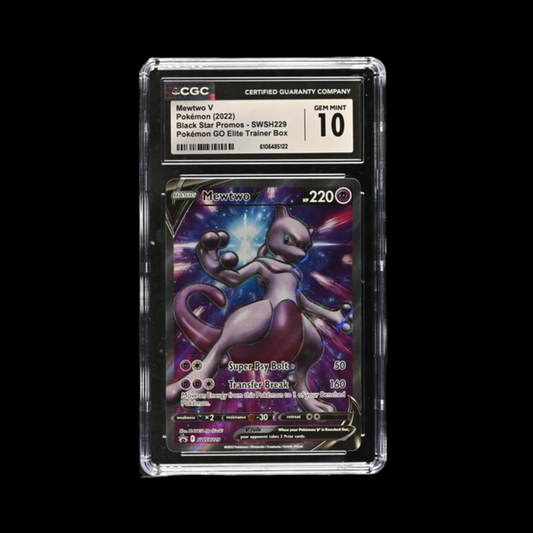 Pokemon Slab Mewtwo V 229 2022 CGC 10 Gem Mint