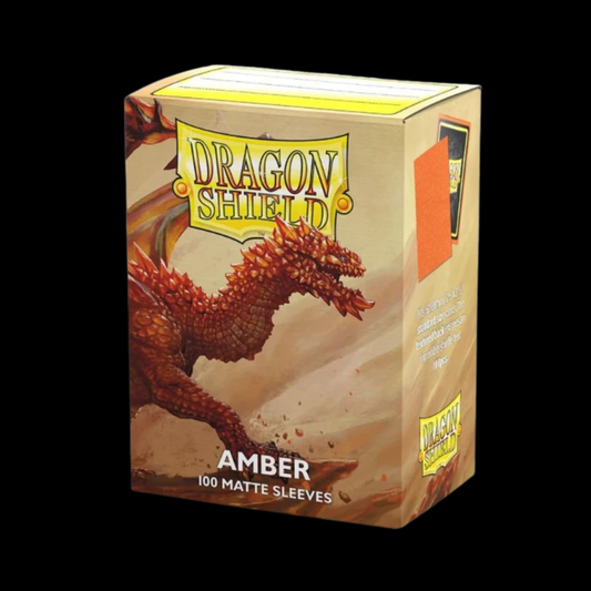 Dragon Shield Matte Amber Sleeves 100x