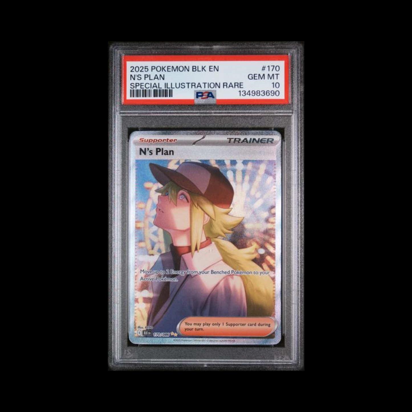 Pokemon Slab N's Plan 170 PSA 10 Gem 2025