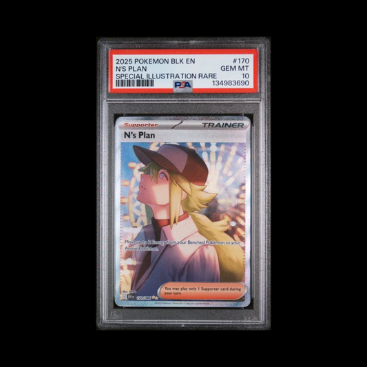 Pokemon Slab N's Plan 170 PSA 10 Gem 2025